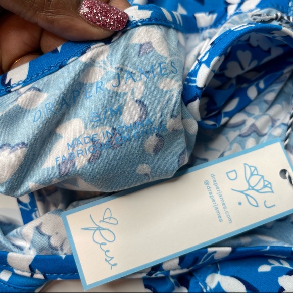 Draper James Ruffle Nightie in Blue Shadow Floral, New w/ Tags, Size S/M - Picture 10 of 13